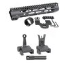 MIDWEST INDUSTRIES 10.5" SLIM LINE HANDGUARD W/ FLIP-UP COMBAT SIGHTS