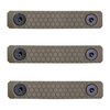 SLATE BLACK INDUSTRIES SLATE GRIP M-LOK PANELS 2-SLOT FDE 3-PACK