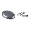 SUNNY HILL SOLID DOMED GRIP CAP, 2 SCREW, MILD STEEL