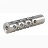 SHREWD #01 MUZZLE BRAKE 22 CALIBER 7/16-28 SS SILVER